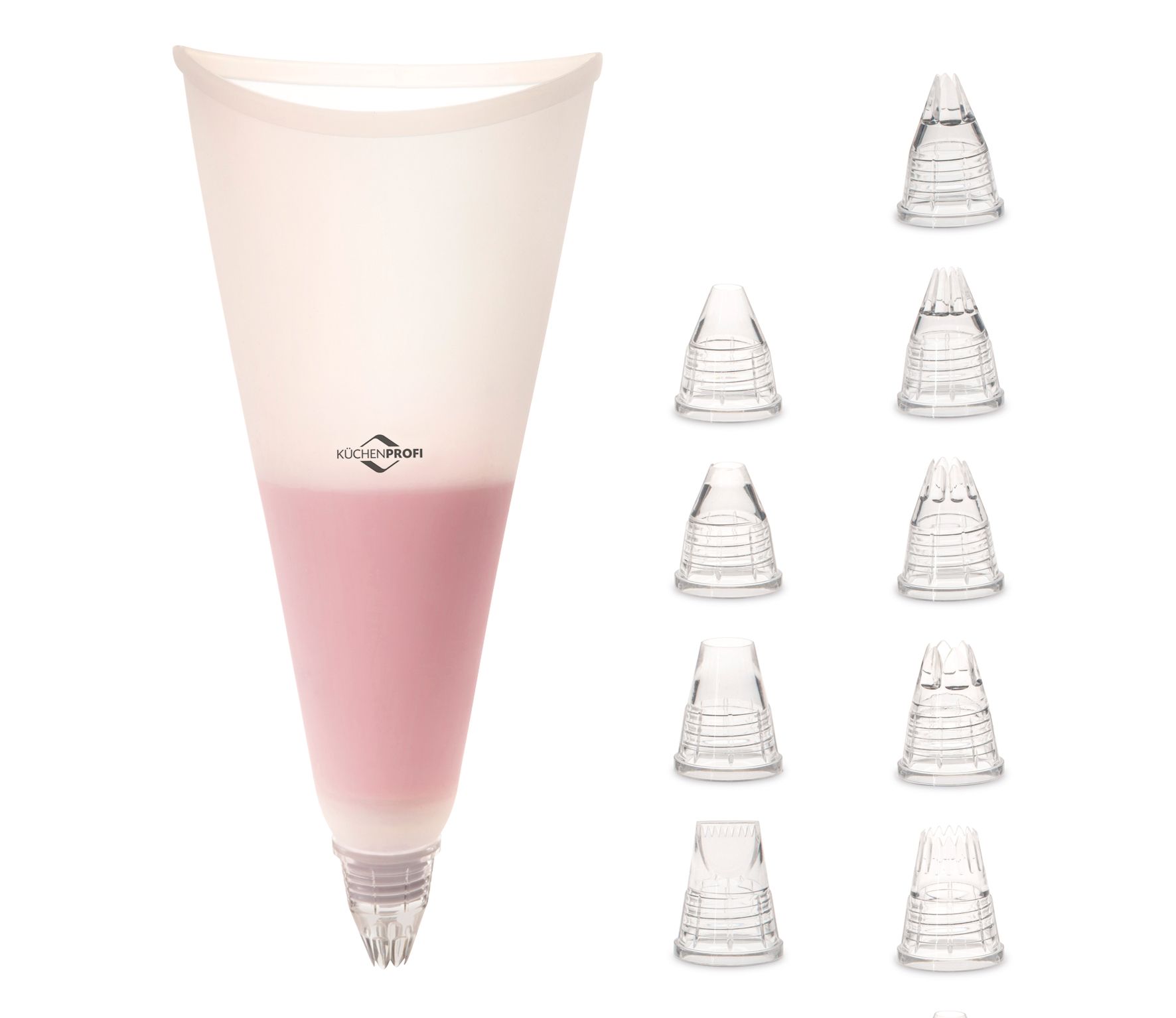 0805815500 BAKE Silikonový sáček a 9 trysek od Kuchenprofi